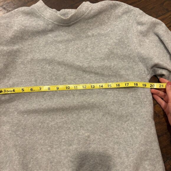 Basic Editions size Small Fleece Neutral Light Grey Coastal Crewneck Sweater - Picture 4 of 5